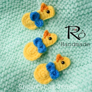 Kẹp tóc con vịt đáng yêu cho nữ và bé gái 4cm |Cặp tóc mái mỏ vịt dễ thương |Shop Rô Handmade