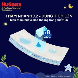 Tã quần Huggies Nature Made Ban Đêm M58/L44/XL38/XXL26