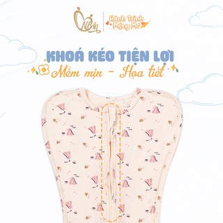 M&B (0-3m) Nhộng chũn sơ sinh chất Rayon mềm mại, thông hơi thoáng mát chống giật mình.