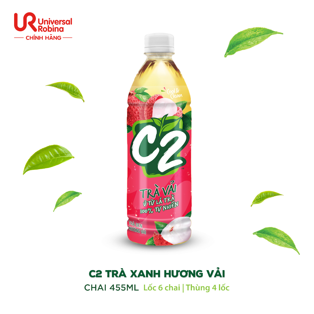 Trà xanh C2 hương vải 455ml | Shopee Việt Nam