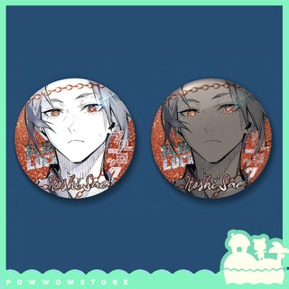 [Sẵn VN] Huy Hiệu Pin Ghim Dạng Tròn 58mm Cài Áo / Túi / Balo Màn PE Nhũ Bạc Anime Manga Blue Lock Face