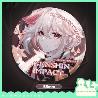 [Sẵn VN] Huy Hiệu Pin Ghim Dạng Tròn 58mm Cài Áo / Túi / Balo Màn PE Nhũ Bạc Phong Cách Game Genshin Impact