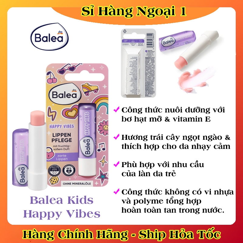 [Hàng nội địa Đức] Son dưỡng môi Balea cho bé giúp môi mềm mại