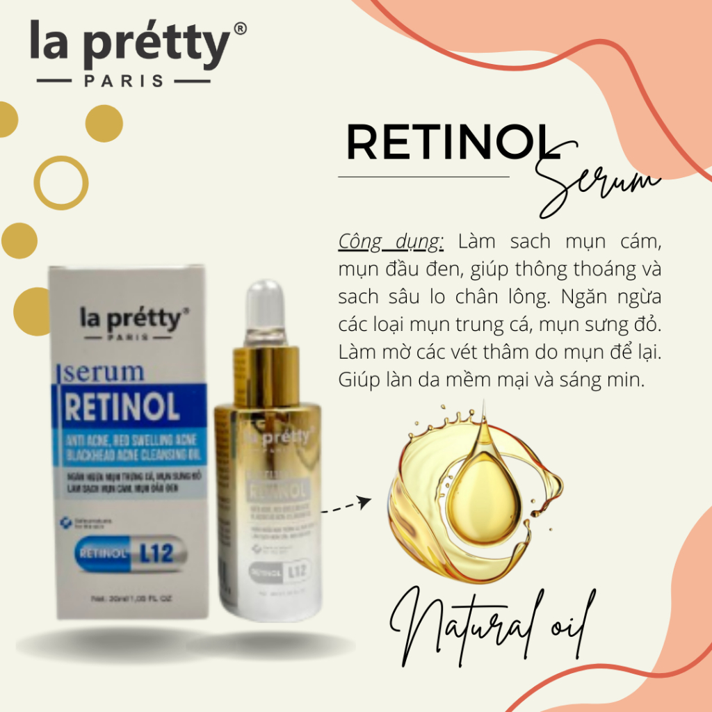 Serum La Pretty mờ nám trắng da phục hồi da hư tổn ngăn ngừa mụn