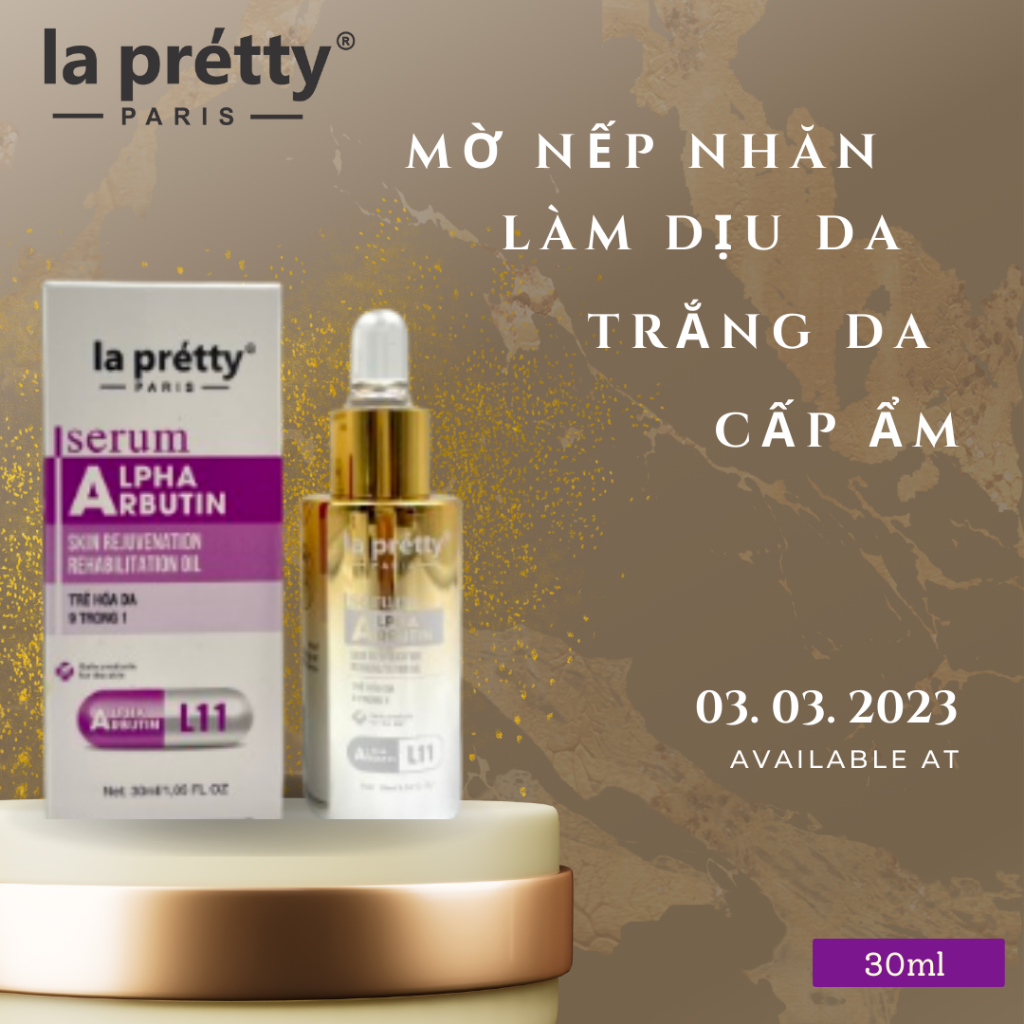 Serum La Pretty mờ nám trắng da phục hồi da hư tổn ngăn ngừa mụn