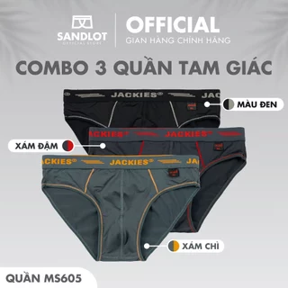 [ COMBO 3,5 ] Quần Lót Tam Giác Nam JACKIES Cao Cấp, Thời Trang Trẻ Trung, Phong Cách Hàn Quốc, Đa Dạng Màu Sắc MS605
