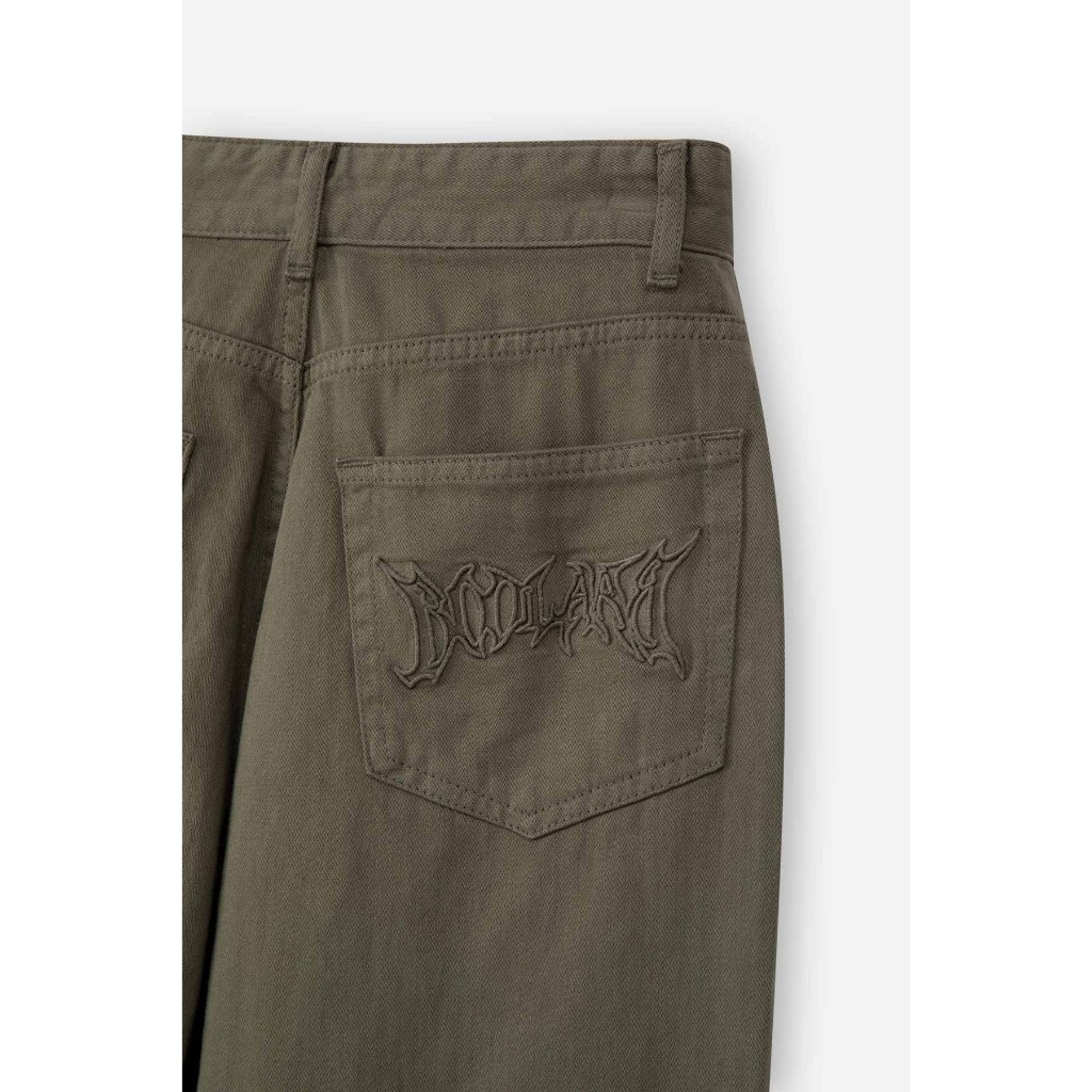 Quần Khaki BOO Dáng Rộng Dành Cho Nam Thêu Logo Infi 10