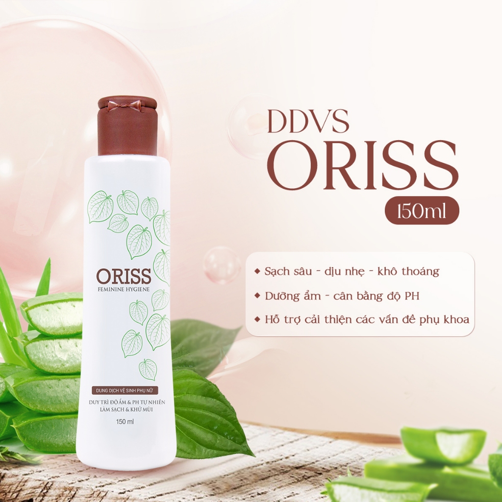 Dung Dịch Vệ Sinh Phụ Nữ Oriss Chiết Xuất Lá Trầu Không 150ml Dịu Nhẹ ...