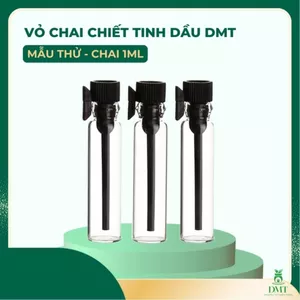 Vỏ Chai chiết tinh dầu, nước hoa, chất lỏng dùng làm mẫu thử 1ml nắp đen DMT
