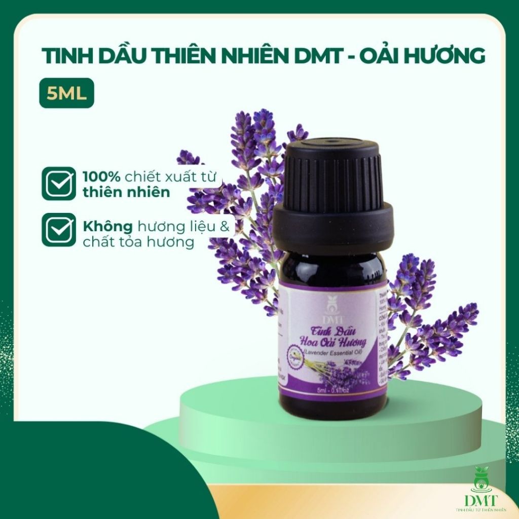 Tinh dầu Lavender (Oải hương) nguyên chất DMT - tinh dầu lavender ngủ ngon, thiên nhiên 5ml/10ml
