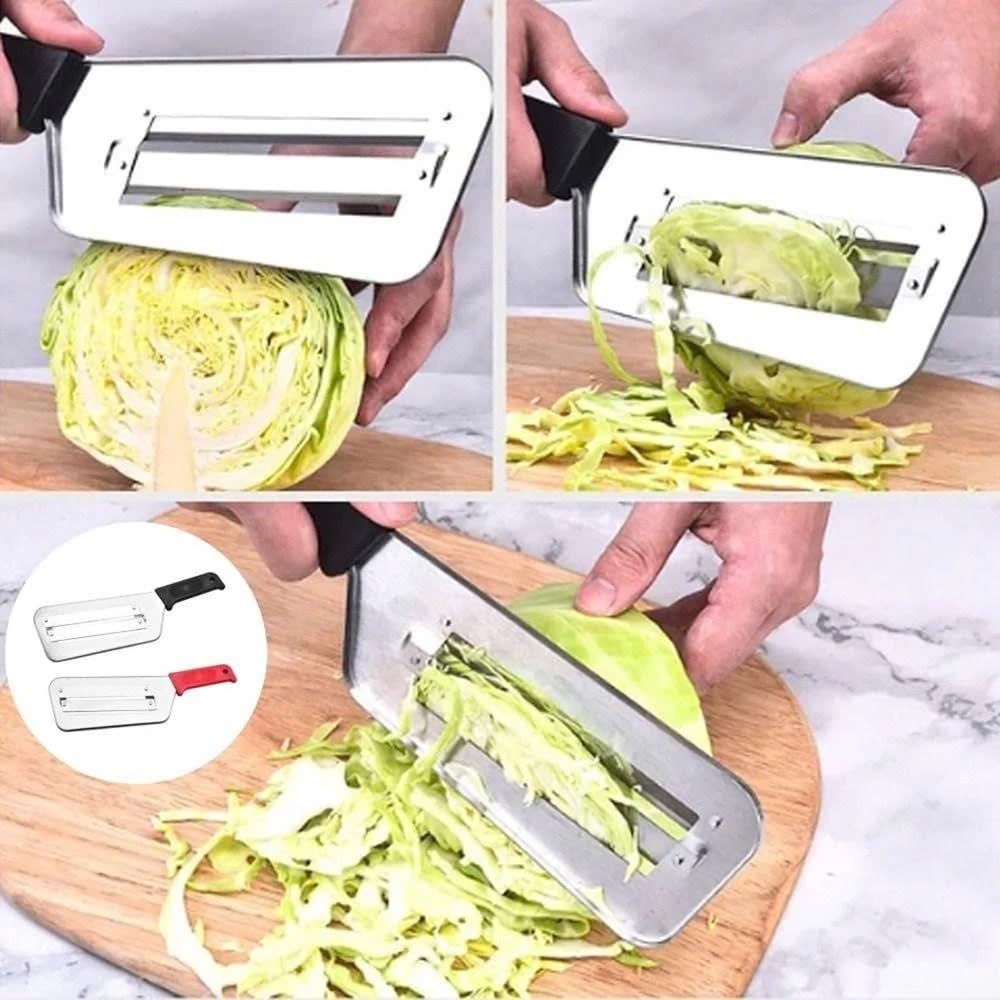 Dao 2 Lưỡi Cắt Rau Củ Quả Siêu Bén Bằng Thép Không Gỉ DASEP, Dao Bào Bắp Cải, Cà Rốt, Khoai Tây Siêu Nhanh