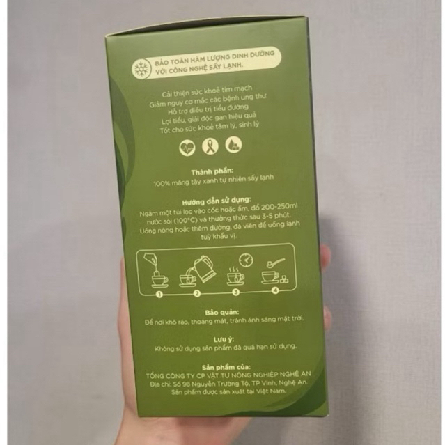 Trà Măng Tây Túi Lọc Cao Cấp (25 gói/50g) [CHÍNH HÃNG]