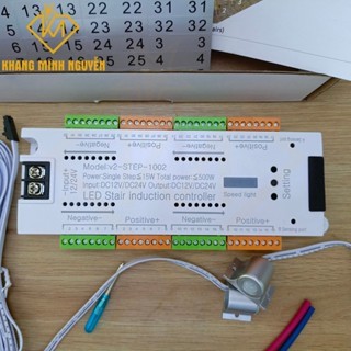 Cảm biến bước chân tự động sáng đèn cầu thang 12V-24V dùng cho 32 bậc,cảm biến cầu thang thông minh