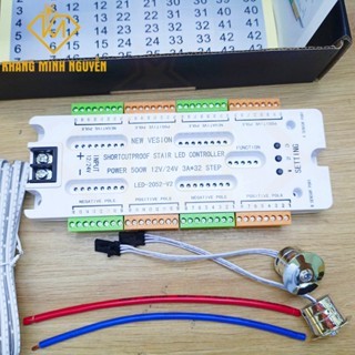 Cảm biến bước chân tự động sáng đèn cầu thang 12V-24V dùng cho 32 bậc,cảm biến cầu thang thông minh