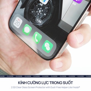 Kính Cường Lực HODA cho iPhone 17 Pro Max Kèm Khung Dán Trong Suốt Full Màn Không Lẹm Viền