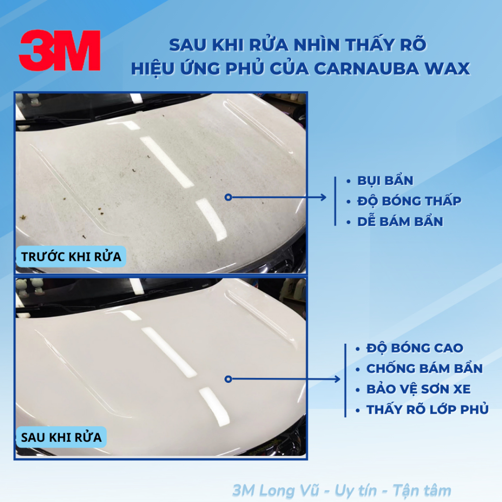 Xà bông rửa xe siêu bọt 3M Car Wash With Wax PN39000W- 1L