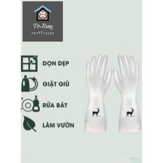 Combo 3 đôi Găng Tay Con Hươu Cao Su Siêu Dai Chuyên Rửa Bát Làm Bếp Vệ Sinh home max vietnam