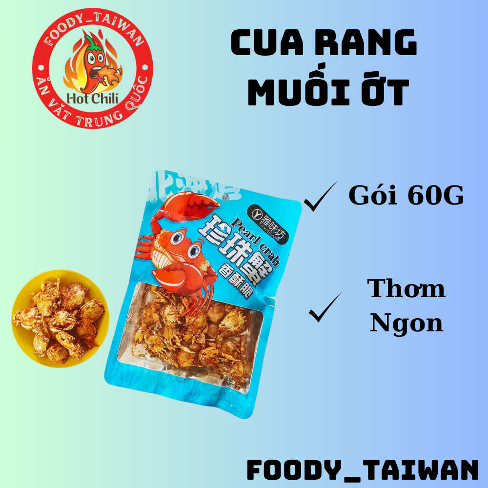 Cua Rang Muối Ớt - Cua Rim Tẩm Vị Siêu Ngon - Gói To 60gr - Foody ...