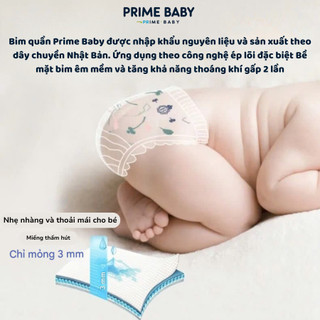 Bỉm Quần Prime Baby, Tã Trẻ Em Thương Hiệu PrimeBaby Size XXL, Bỉm Hoa Qủa Trẻ Em Mềm Mại Thoáng Khí