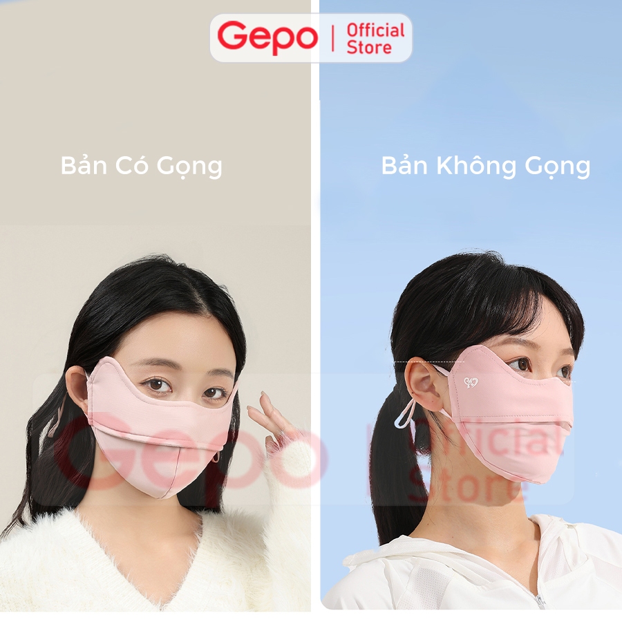 Ảnh Khẩu trang vải 2 lớp ENAIDE chất liệu lụa băng mềm mịn chống nắng chống tia UV UPF 50+ tặng kèm thẻ test UV 2