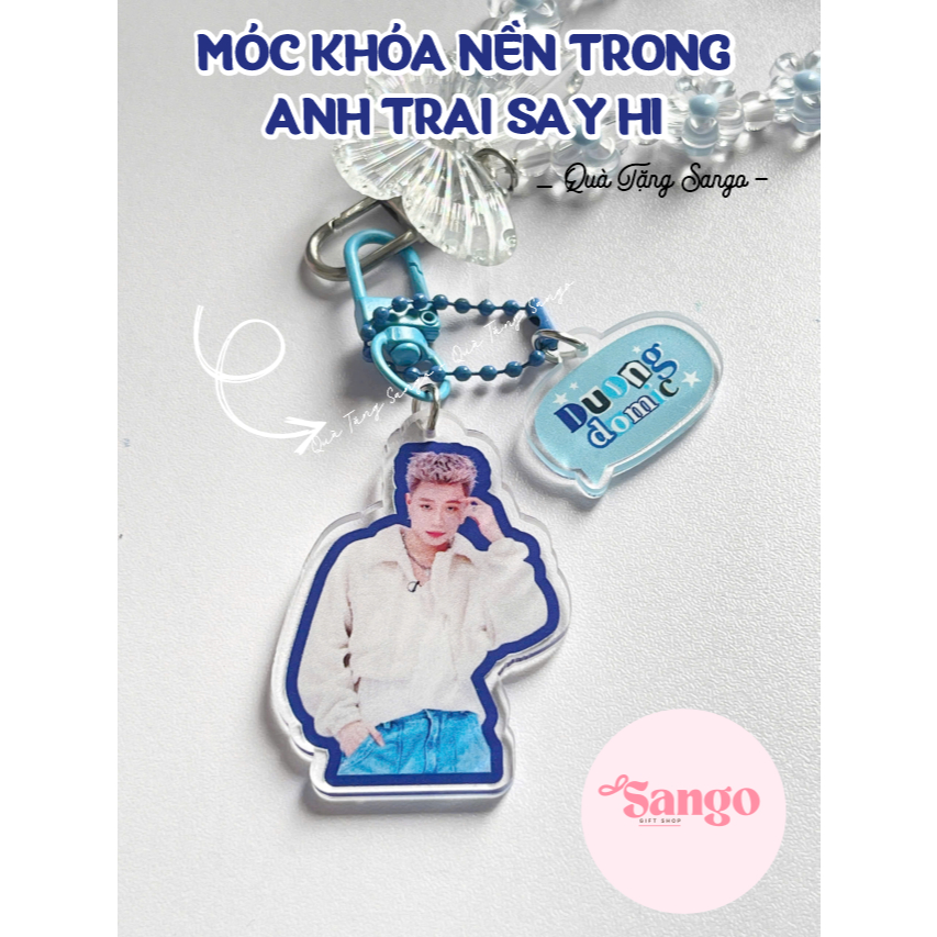 Móc khóa Nền trong Anh Trai ATSH in theo yêu cầu- Quà Tặng Sango