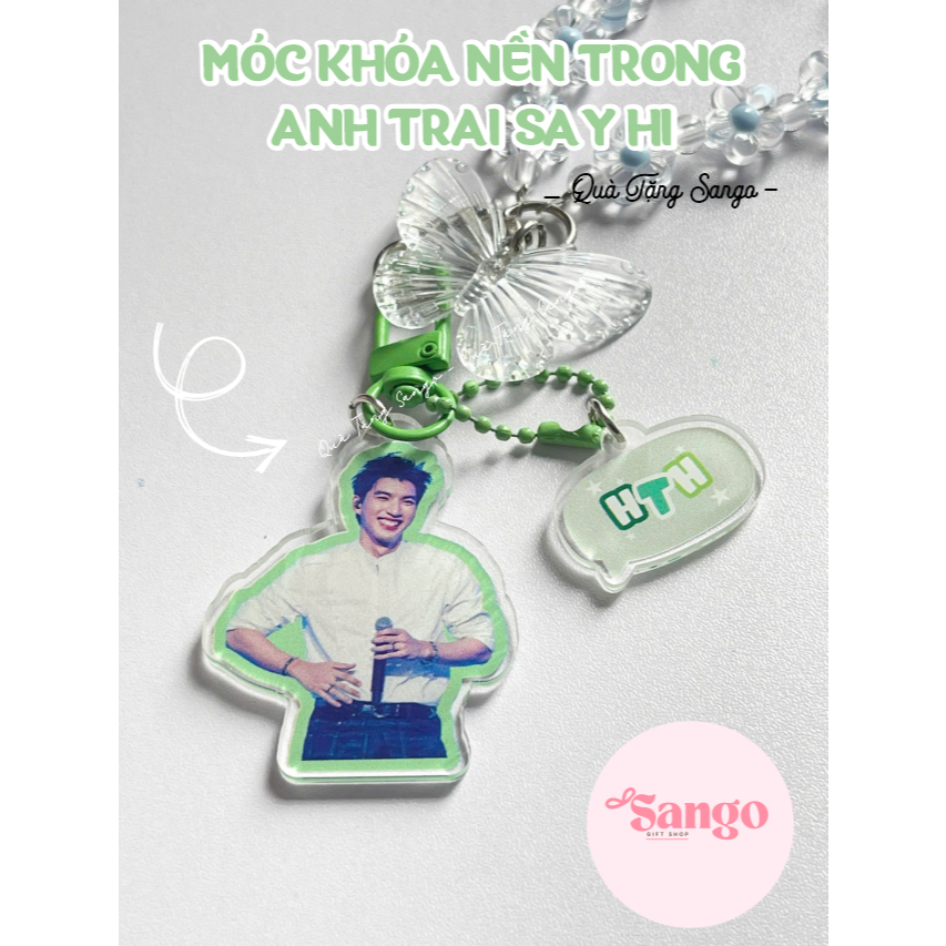 Móc khóa Nền trong Anh Trai ATSH in theo yêu cầu- Quà Tặng Sango