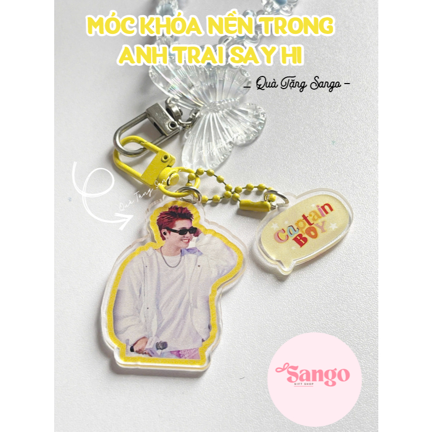 Móc khóa Nền trong Anh Trai ATSH in theo yêu cầu- Quà Tặng Sango