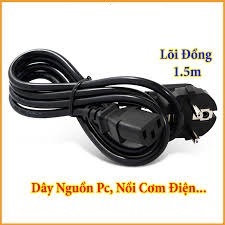 Dây nguồn phích cắm nồi cơm điện, nồi lẩu mini, ấm siêu tốc , nguồn máy vi tính lõi đồng tốt