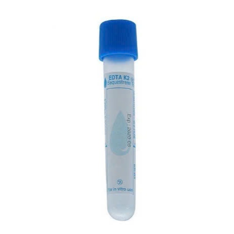 Vĩ 100 Ống Nghiệm xanh EDTA,Ống nghiệm Edta K2 HTM 2ml (nắp xanh dương, mous thấp)