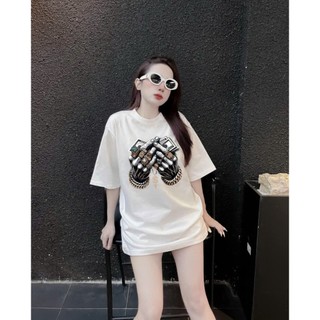 Set Bộ Phông Hè Cổ Tròn Phối Họa Tiết Đôi Bàn Tay Ngầu  Phong Cách Cá Tính Sành, Chất Liệu Cotton Khô Mềm Mịn Mát Mẻ