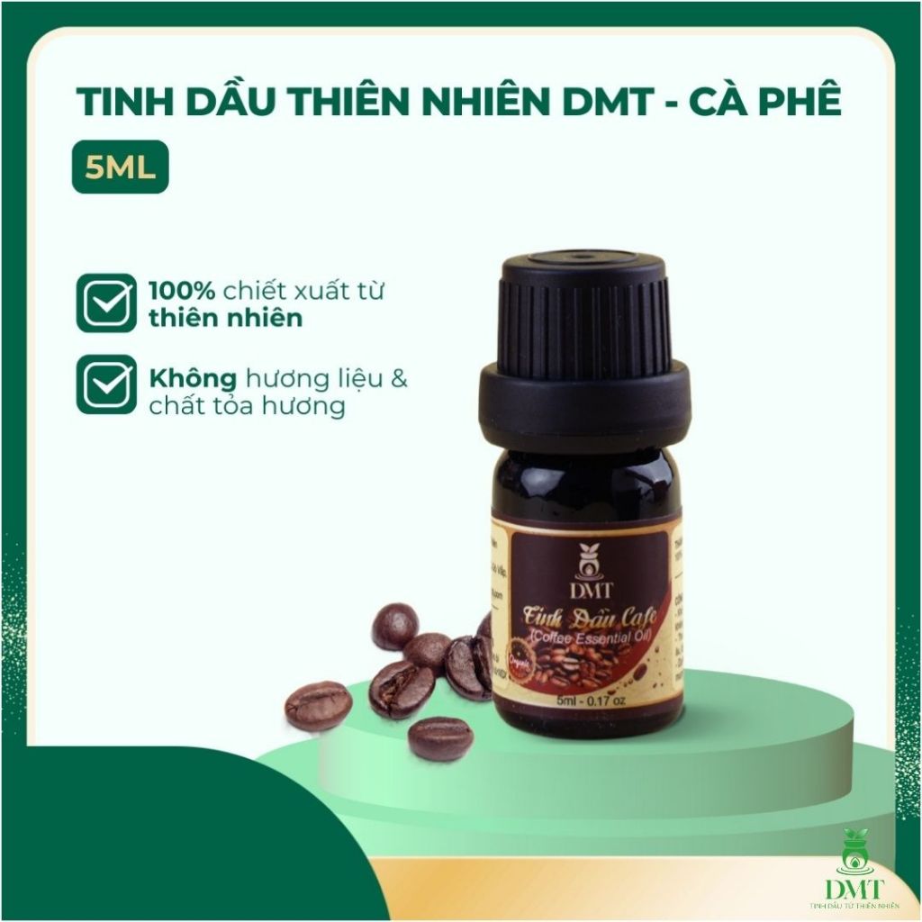 Tinh dầu cà phê thơm phòng DMT - tinh dầu cafe thiên nhiên xông phòng, treo xe ô tô 5ml/10ml