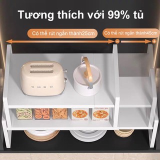 Kệ Gầm Bếp Chiều dài có thể được điều chỉnh Kệ để đồ nhà bếp Tấm thép cacbon Kệ lò vi sóng