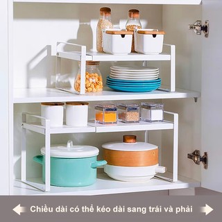 Kệ Gầm Bếp Chiều dài có thể được điều chỉnh Kệ để đồ nhà bếp Tấm thép cacbon Kệ lò vi sóng