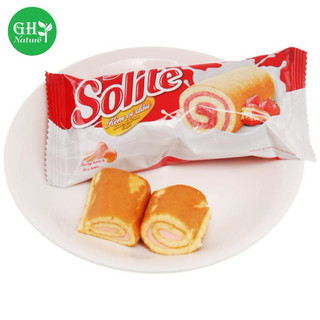 BÁNH BÔNG LAN CUỘN KEM SOLITE 20 CÁI HỘP 360G
