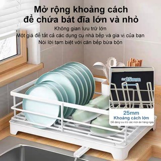 Kệ Để Chén Bát Đĩa Đa Năng Kệ để bát đĩa Sức chứa lớn Kệ Úp Bát Đĩa Có Rãnh Thoát Nước