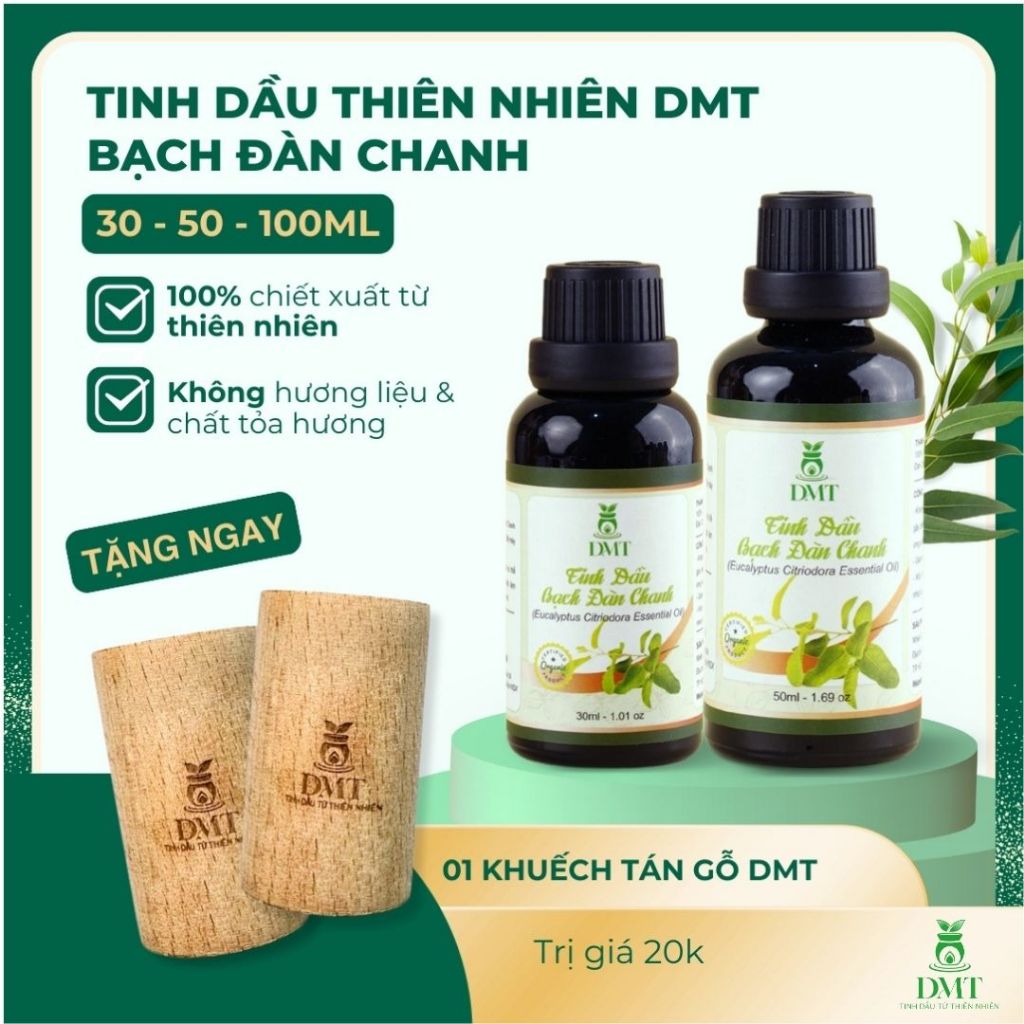 Tinh Dầu Bạch Đàn Chanh Nguyên Chất DMT – Hương Thơm Mát Lành Cho Phòng Ngủ, Phòng Làm Việc