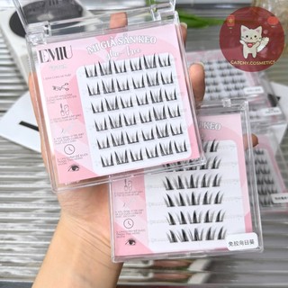 [EMIU] Mi Giả Cụm EMIU Tách Sợi Có Sẵn Keo Thạch Silicon Trong Suốt, Tiện Lợi