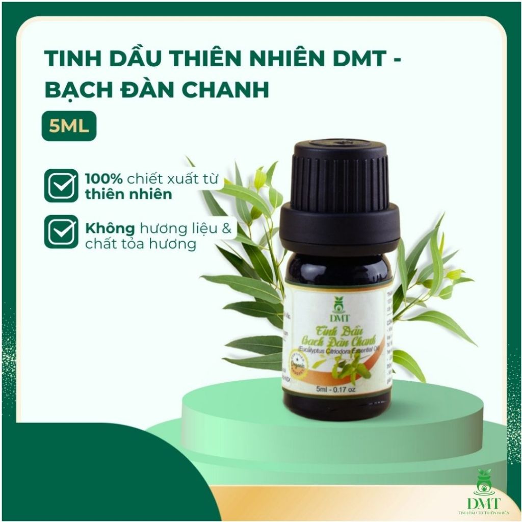 Tinh dầu Bạch đàn chanh xông thơm phòng DMT - tinh dầu bạch đàn chanh khử mùi, kháng khuẩn -5ml/10ml