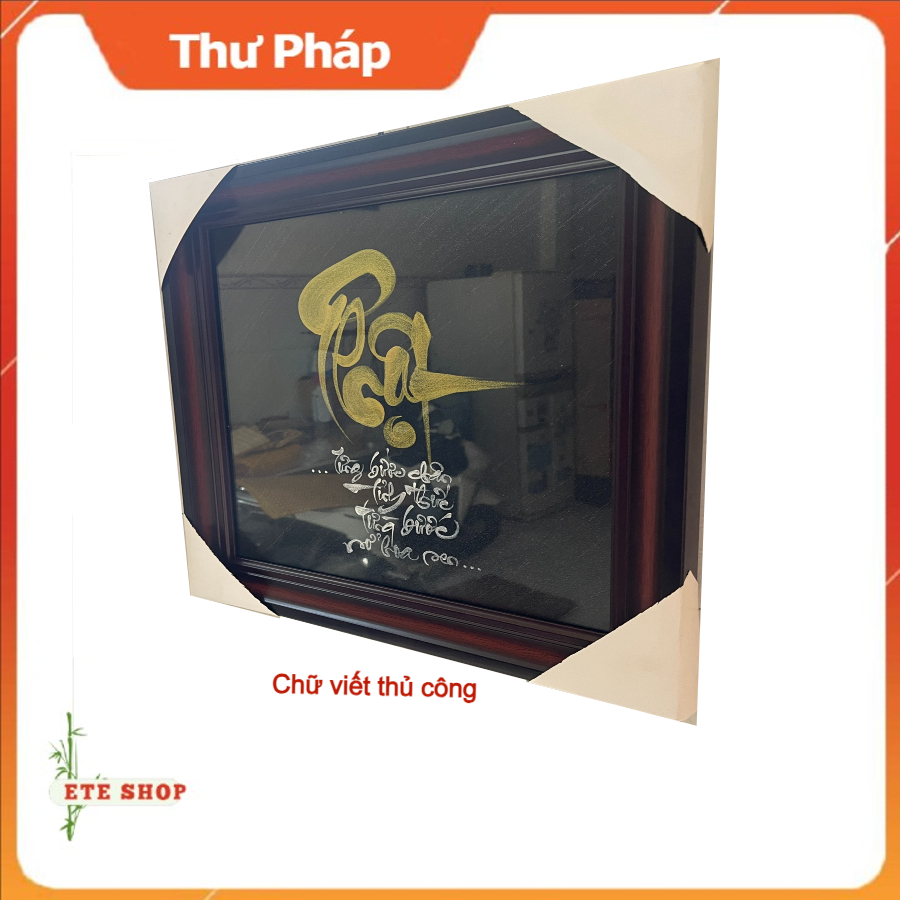Thư pháp chữ Phật, chữ viết tay thủ công,tranh treo tường, quà tặng ý nghĩa