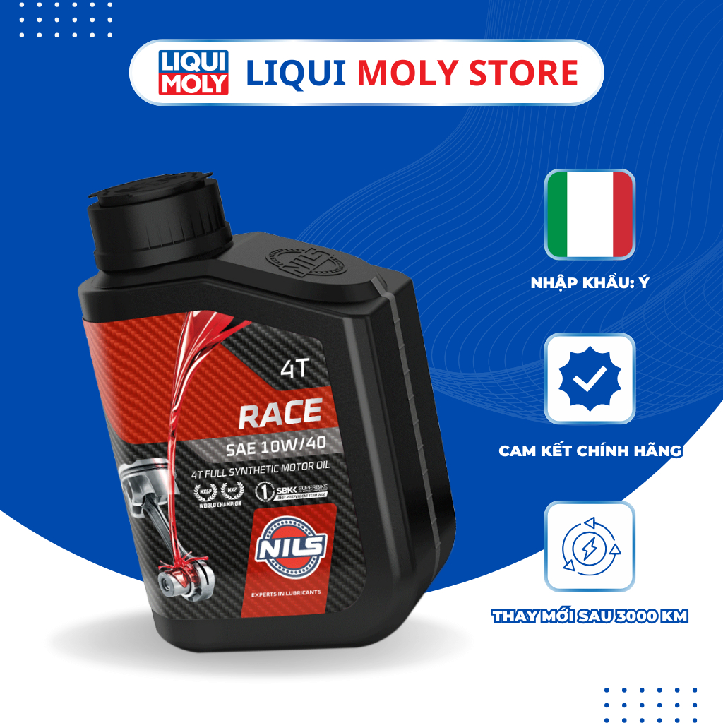 Nils Race 10w40 Nhớt tổng hợp siêu cao cấp cho xe số, côn tay- Sản xuất ...
