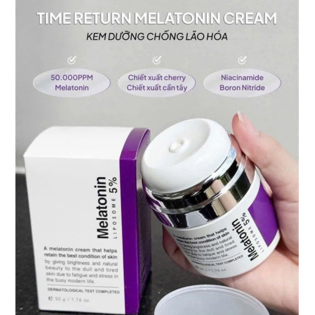 Ảnh Kem dưỡng giảm lão hóa Maxclinic Melatonin giúp da sáng khỏe tái tạo phục hồi cấp ẩm sâu 2