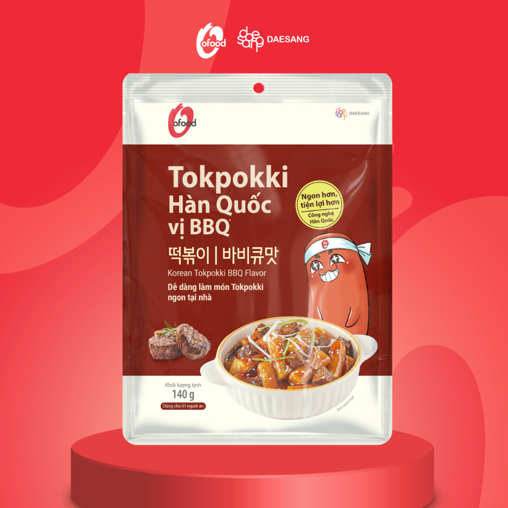 Ảnh Tokbokki Hàn Quốc O'food gói 140g 3