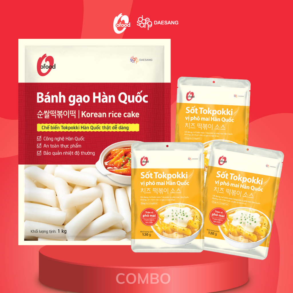 Ảnh COMBO bánh gạo 1kg và 3 gói sốt tokbokki 120g 2