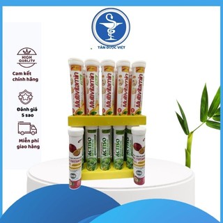 [20 viên] Viên sủi Actiso Pluss , multivitamin  chanh leo , cam .bổ gan lợi mật, thông tiểu , bổ sung vitamin .