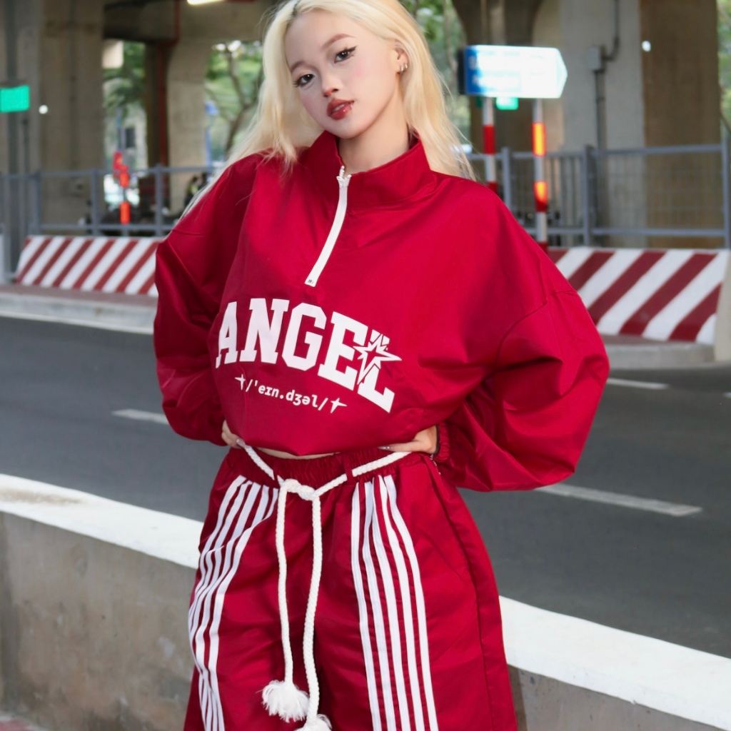 [ CÓ TÁCH SET ] SET ÁO KHOÁC HOODIE FORM BOXY ZIP ANGEL FFCLUB MIX