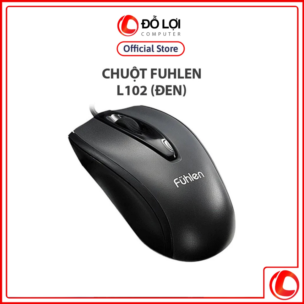 Chuột Có Dây Fuhlen L102 - Optical Black USB | Chính Hãng | DLC ...