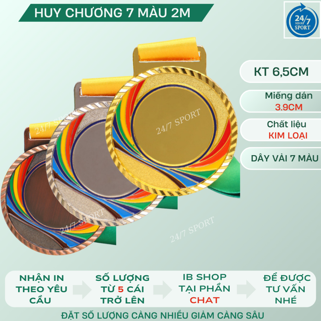 Huy Chương Thể thao Lưu Niệm Vàng Bạc Đồng ( có  VAT) ,  Nhận in theo yêu cầu chỉ  từ 5 cái.