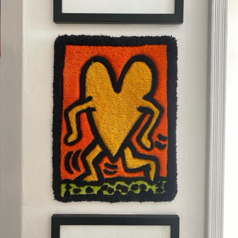 Tranh Len Treo Tường Small Keith Haring - Small Keith Haring Rug ...