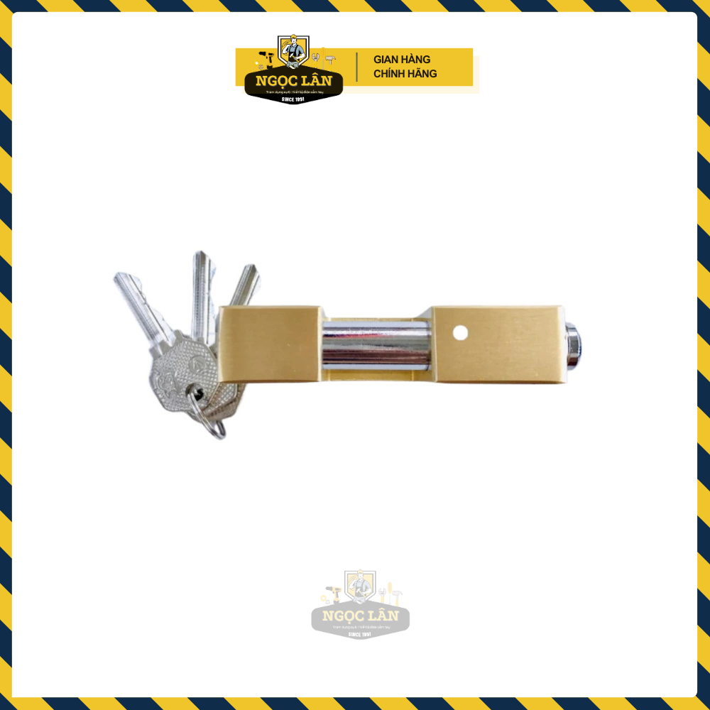 Khóa cầu ngang Việt Tiệp  đồng hàng chuẩn ống phi 8mm,10mm,12mm khóa cổng, cửa chính an toàn bền bỉ