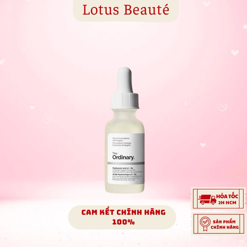 [Mẫu Mới] Tinh Chất cấp nước, phục hồi da Hyarulonic acid 2% + B5 The Ordinary ( 60ml )
